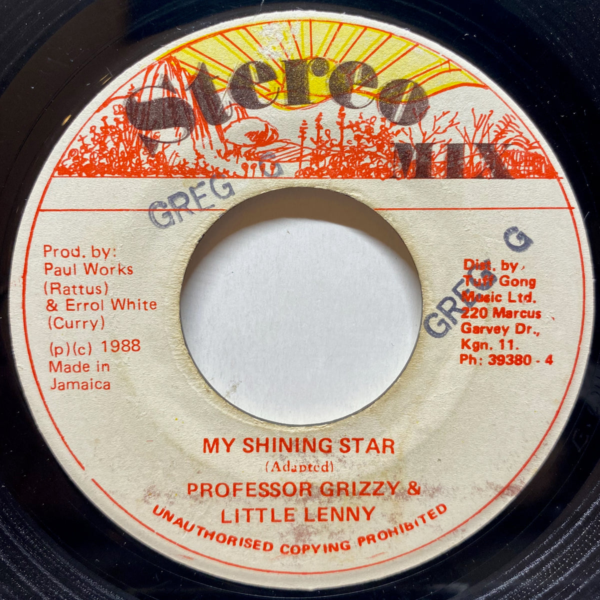 Professor Grizzy & Little Lenny / My Shining Star | VINYL7 RECORDS