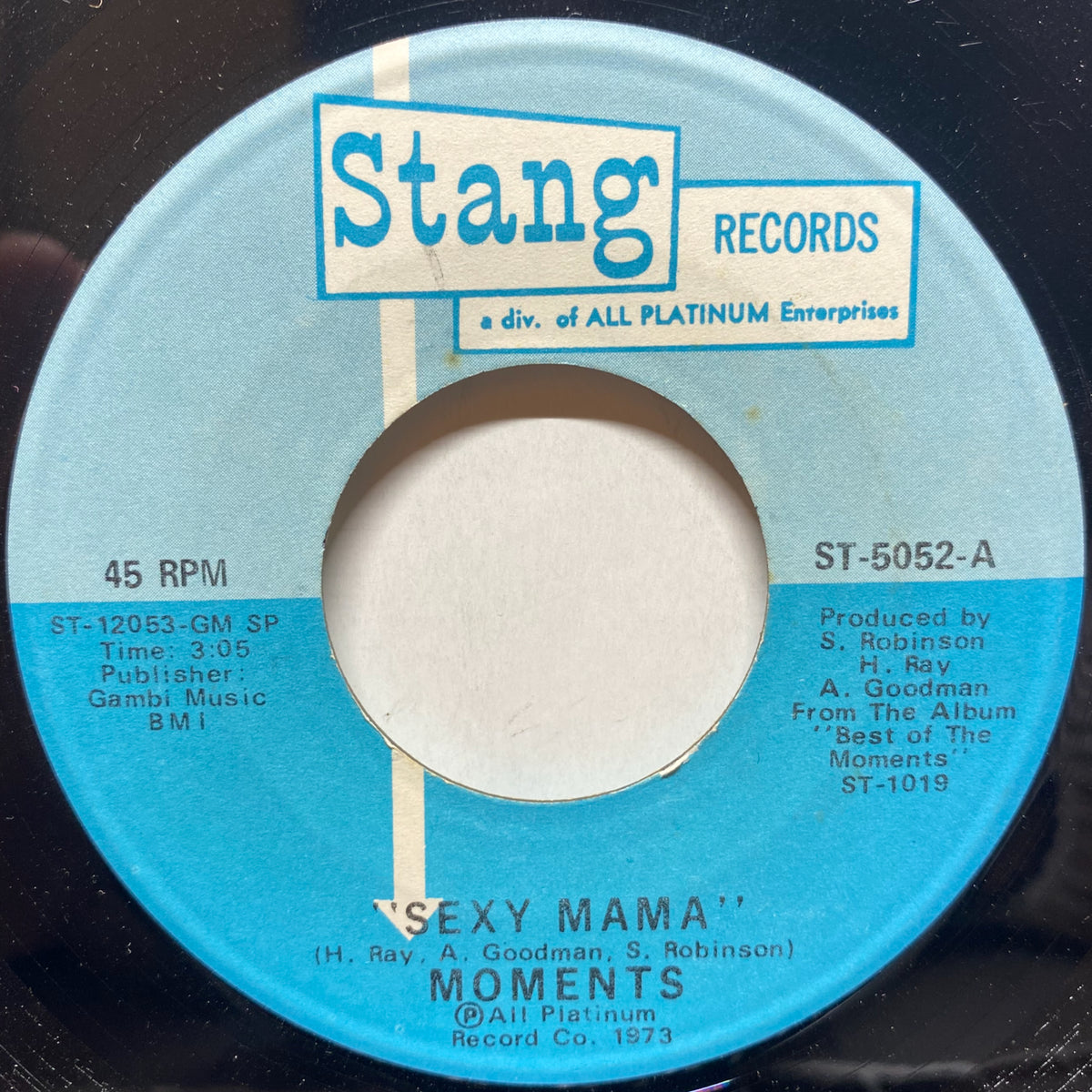 Moments / Sexy Mama | VINYL7 RECORDS