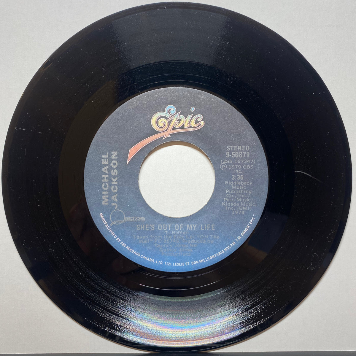 Michael Jackson / She's Out Of My Life | VINYL7 RECORDS