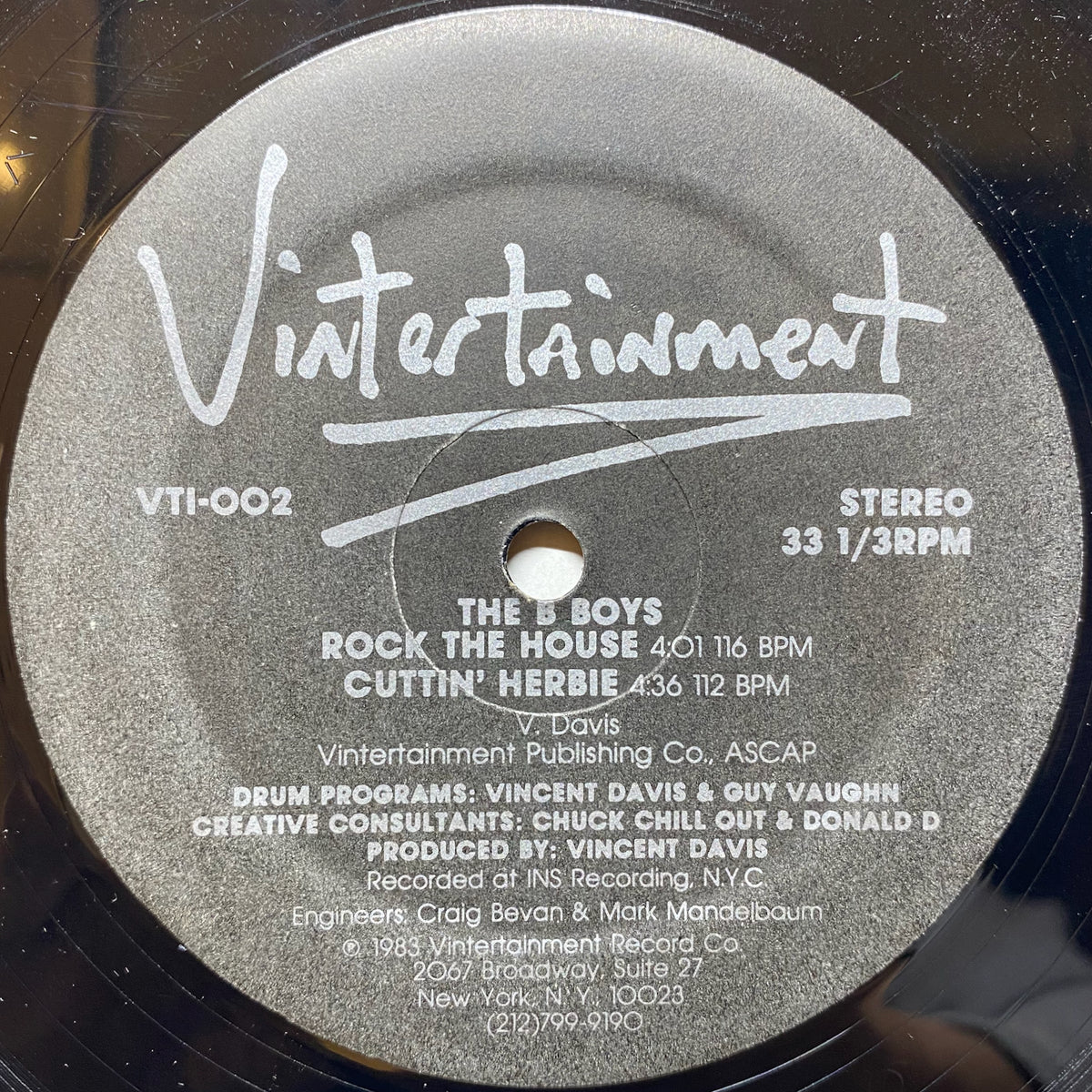The B Boys - Rock The House (オリジナル) B Boys, The / Rock The House / Cuttin' Herbie | VINYL7 RECORDS