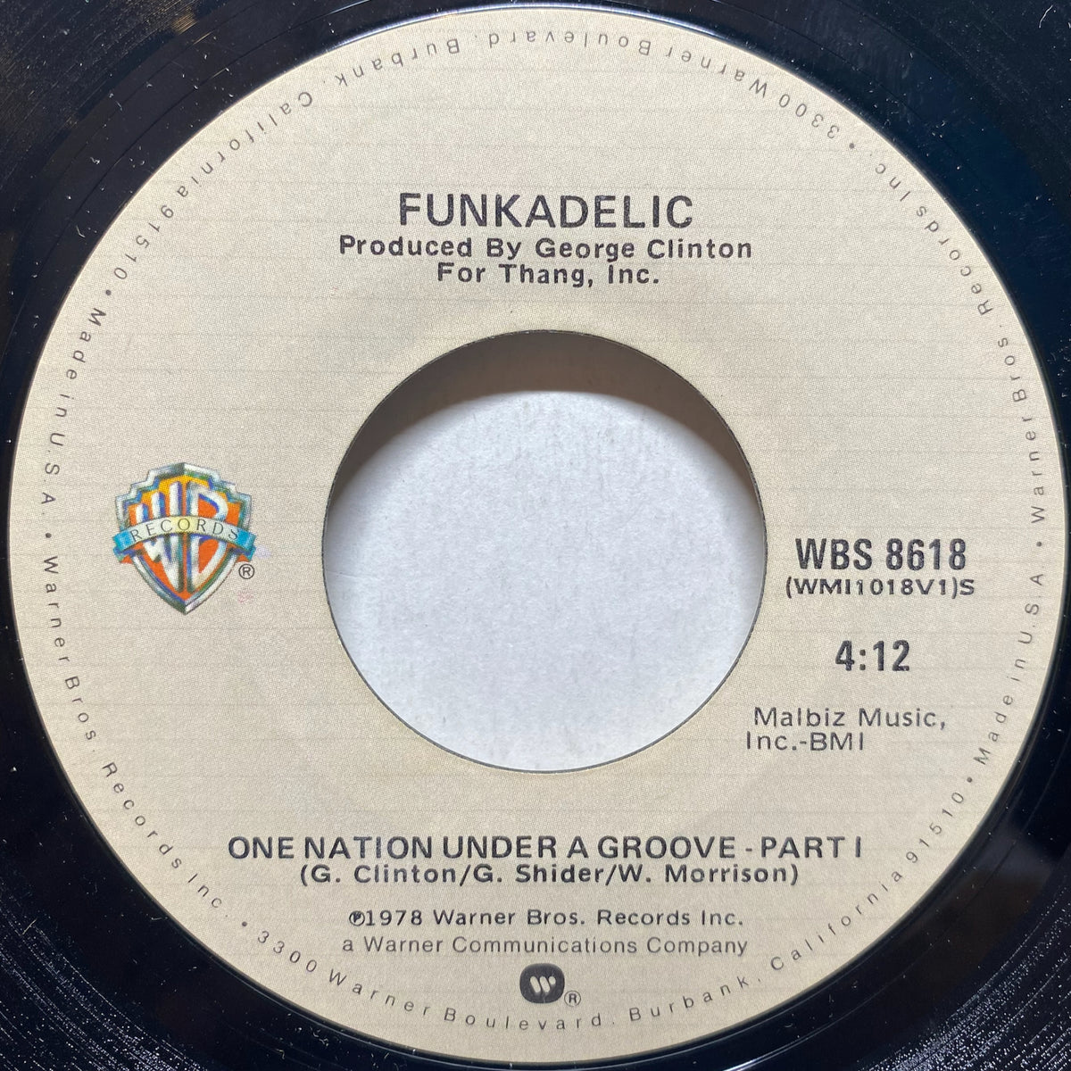 FUNKADELIC / EDDY GRANT   12inchレコード Funkadelic / Eddy Grant – One Nation Under A Groove / Nobody