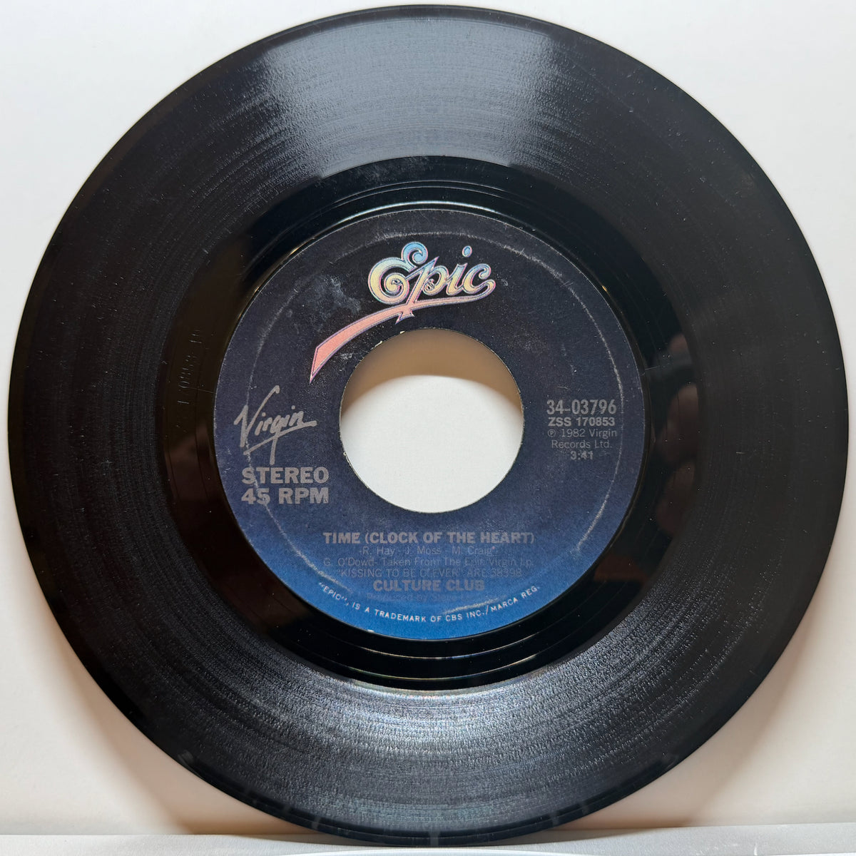 Time (Clock Of The Heart) - Culture Club | VINYL7 RECORDS