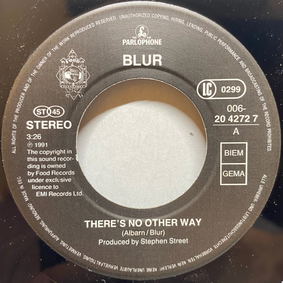 Blur / There's No Other Way | VINYL7 RECORDS