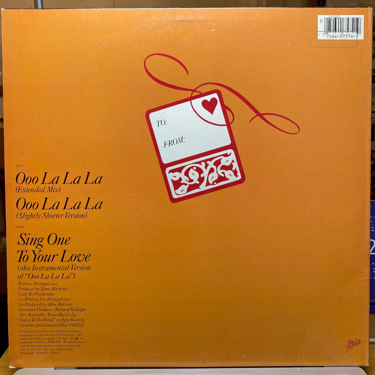 Teena Marie / Ooo La La La | VINYL7 RECORDS