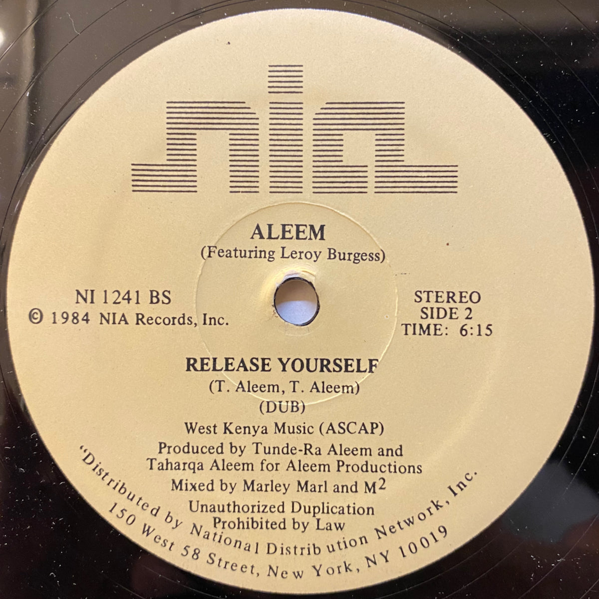 Aleem / Release Yourself | VINYL7 RECORDS