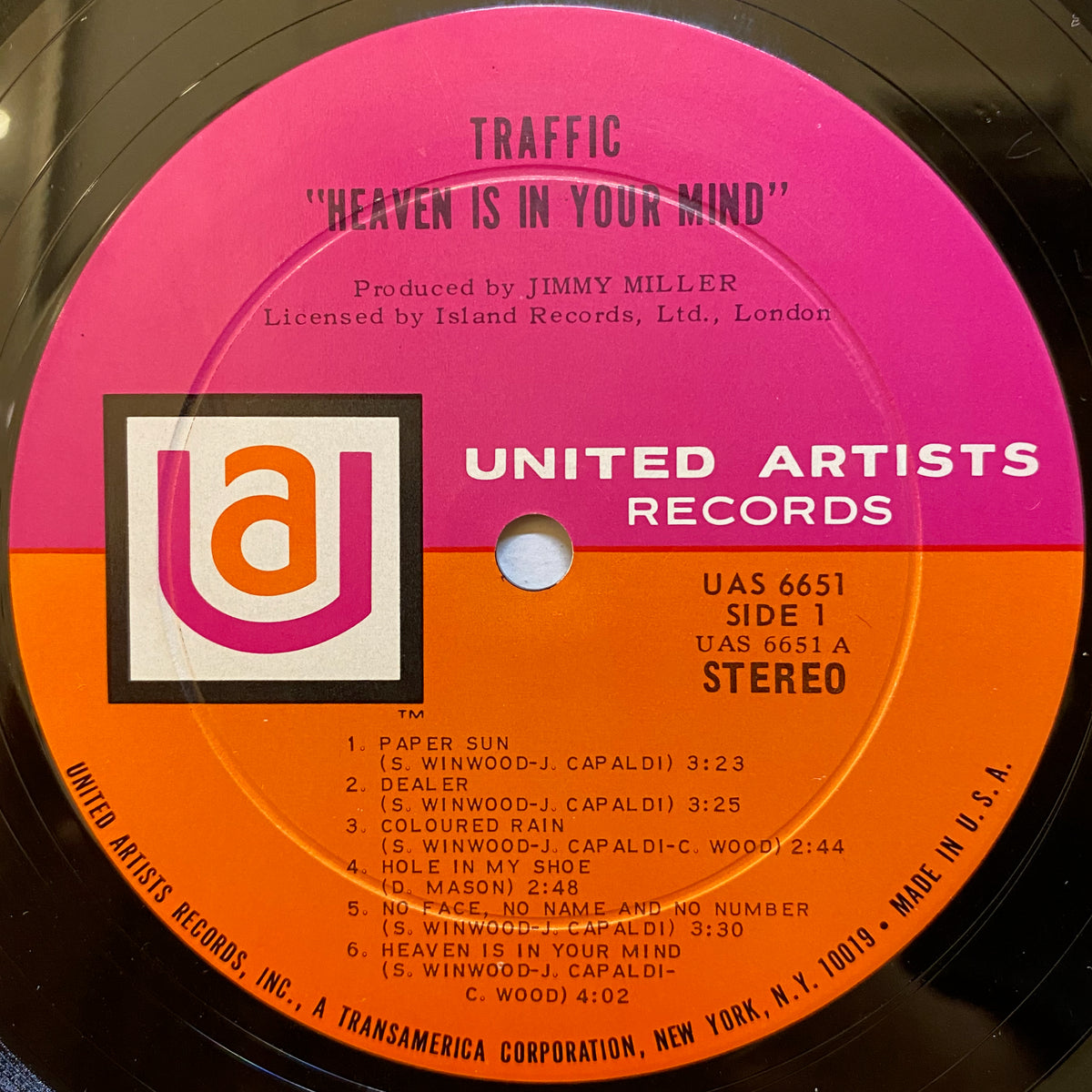 Traffic / Mr. Fantasy | VINYL7 RECORDS