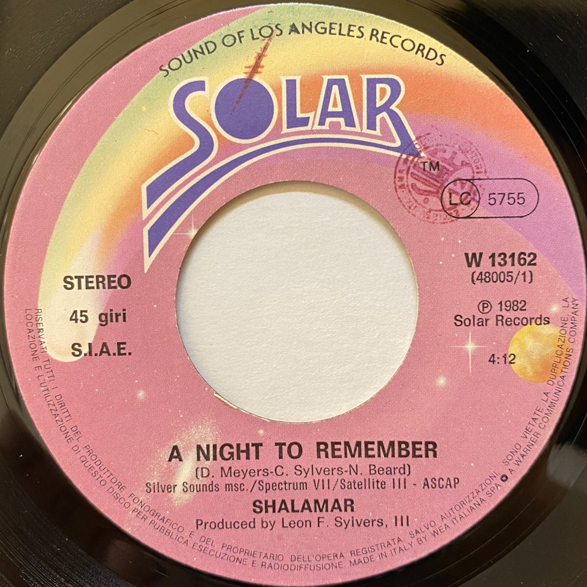 Shalamar / A Night To Remember | VINYL7 RECORDS