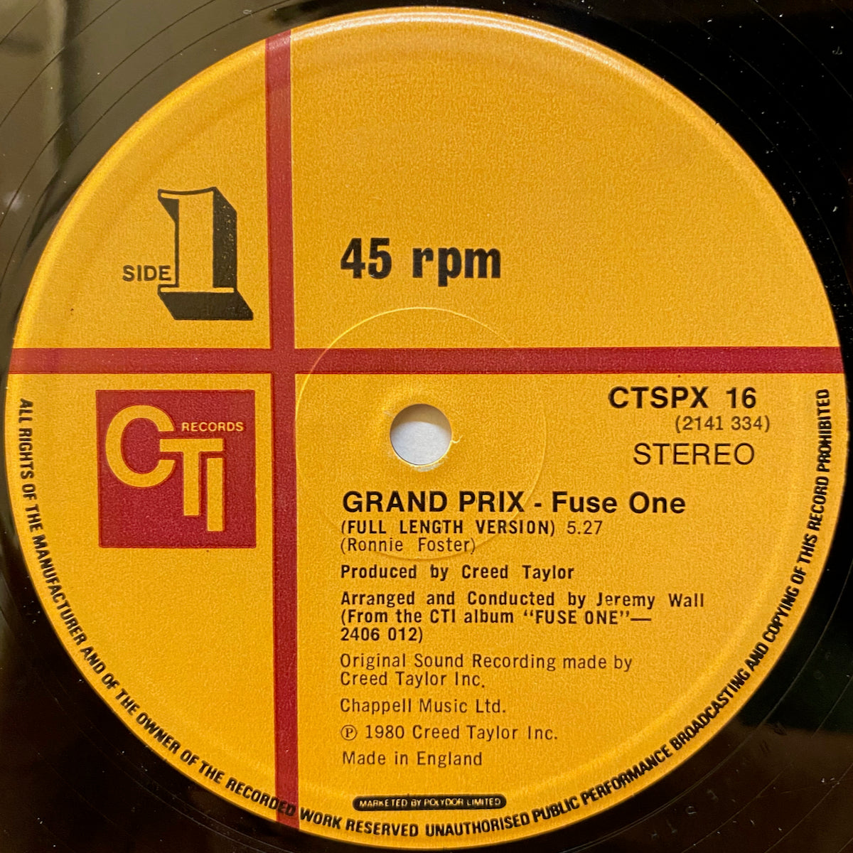 Fuse One / Grand Prix / Double Steal | VINYL7 RECORDS