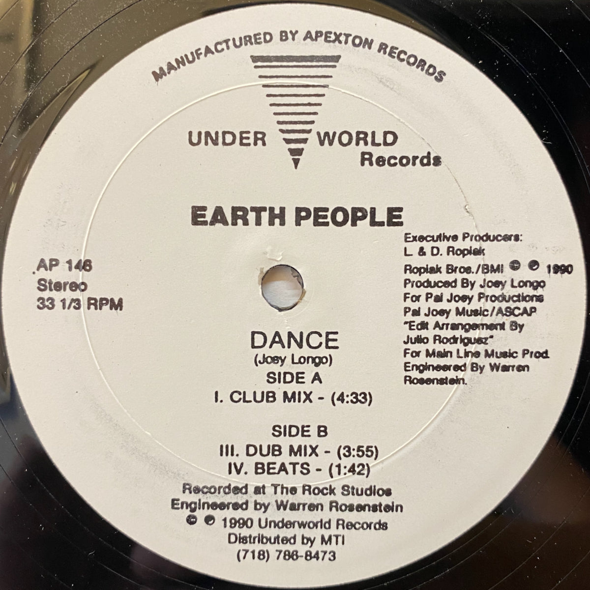洋楽 Earth People HOT MUSIC / DANCE 7inch SOHO / EARTH PEOPLE / HOT MUSIC / DANCE / 7