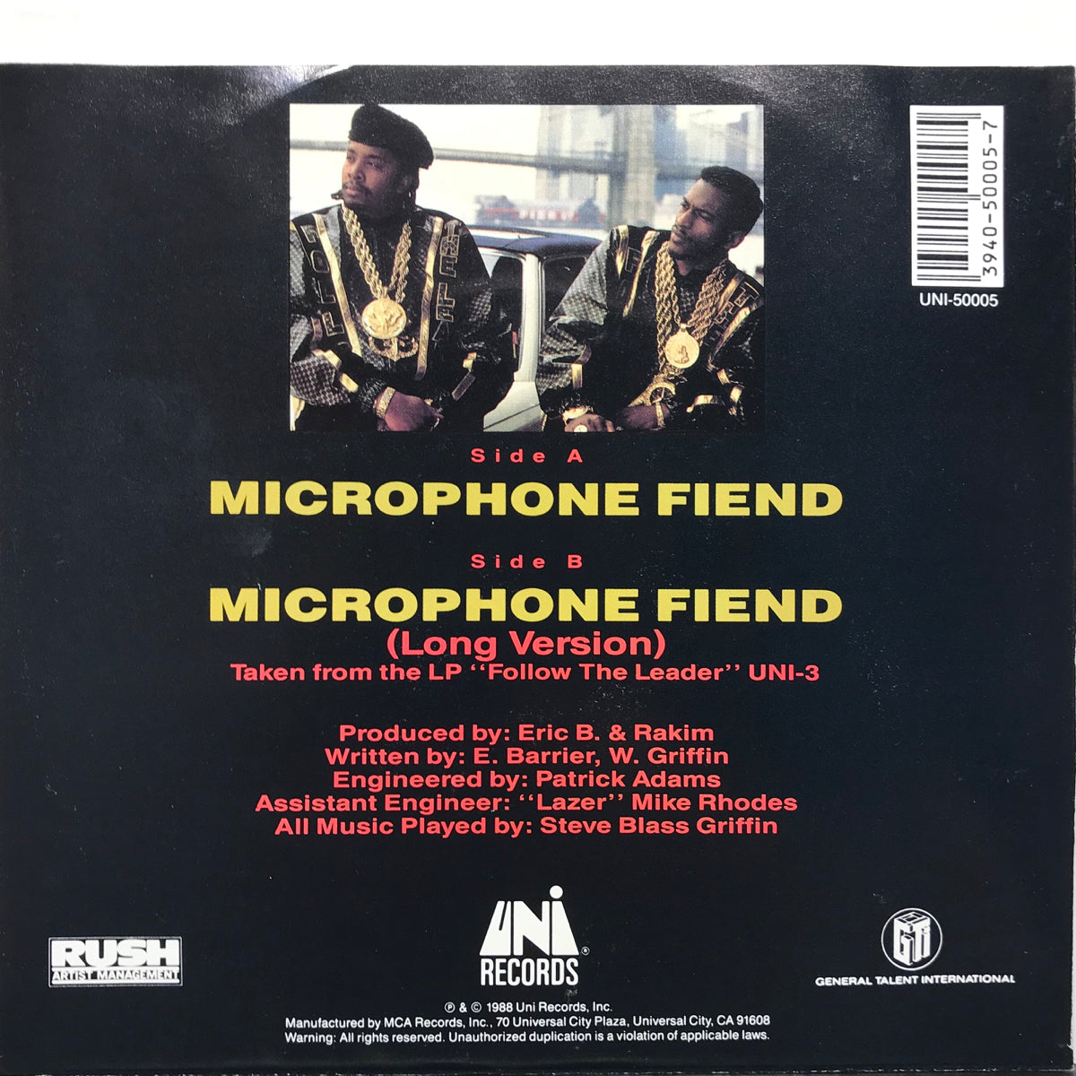ERIC B & RAKIM THE MICROPHONE FIEND