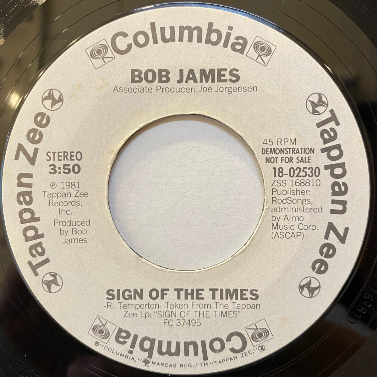 Bob James / Sign Of The Times | VINYL7 RECORDS