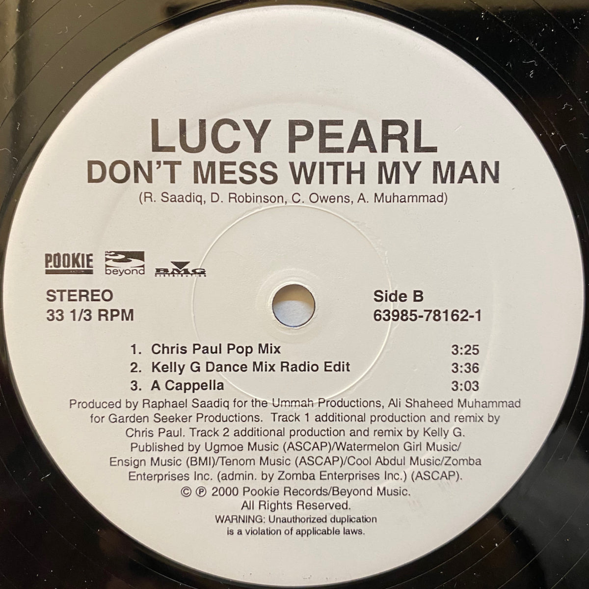 Lucy Pearl / Don't Mess With My Man | VINYL7 RECORDS