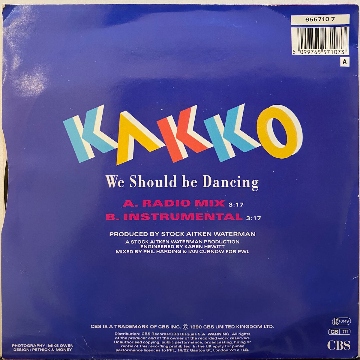 Kakko / We Should Be Dancing | VINYL7 RECORDS