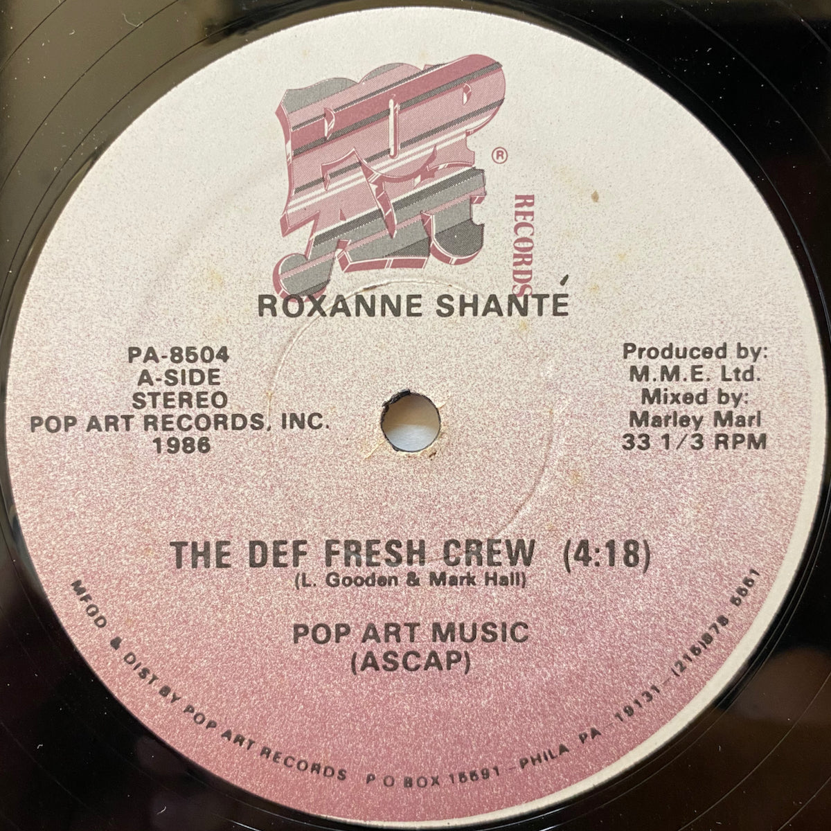 Roxanne Shanté / The Def Fresh Crew | VINYL7 RECORDS