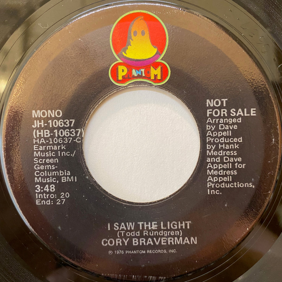 Cory Braverman / I Saw The Light | VINYL7 RECORDS