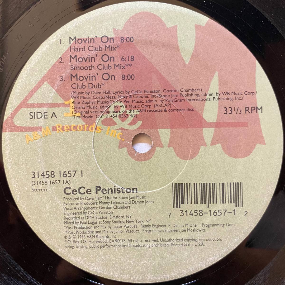 CeCe Peniston / Movin' On | VINYL7 RECORDS