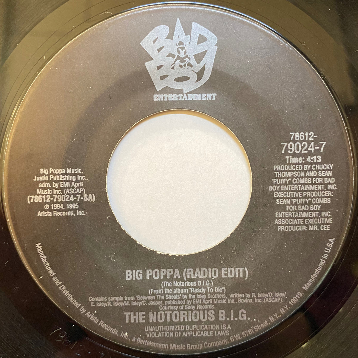 The Notorious B.I.G. / Big Poppa / Warning | VINYL7 RECORDS