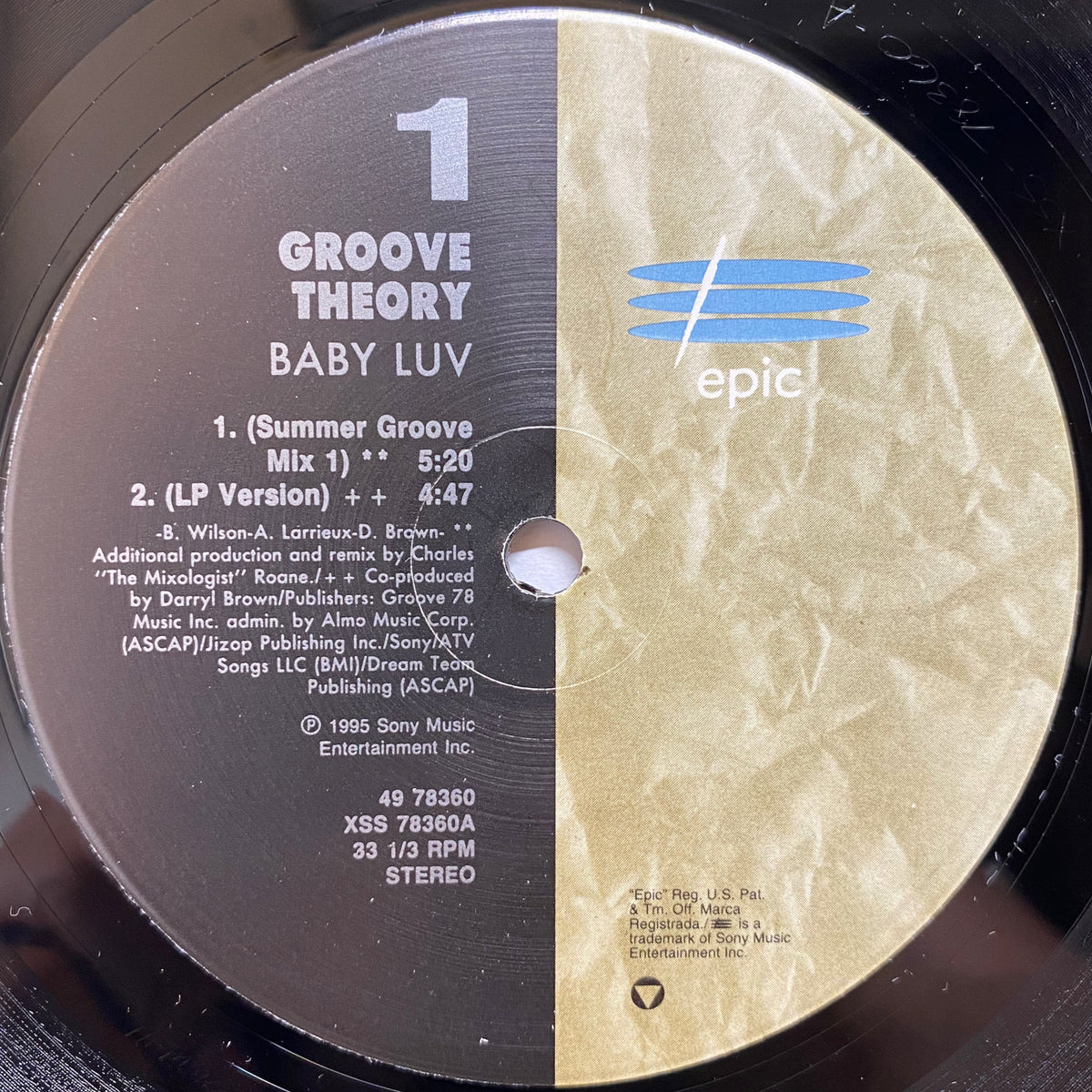 Groove Theory / Baby Luv | VINYL7 RECORDS