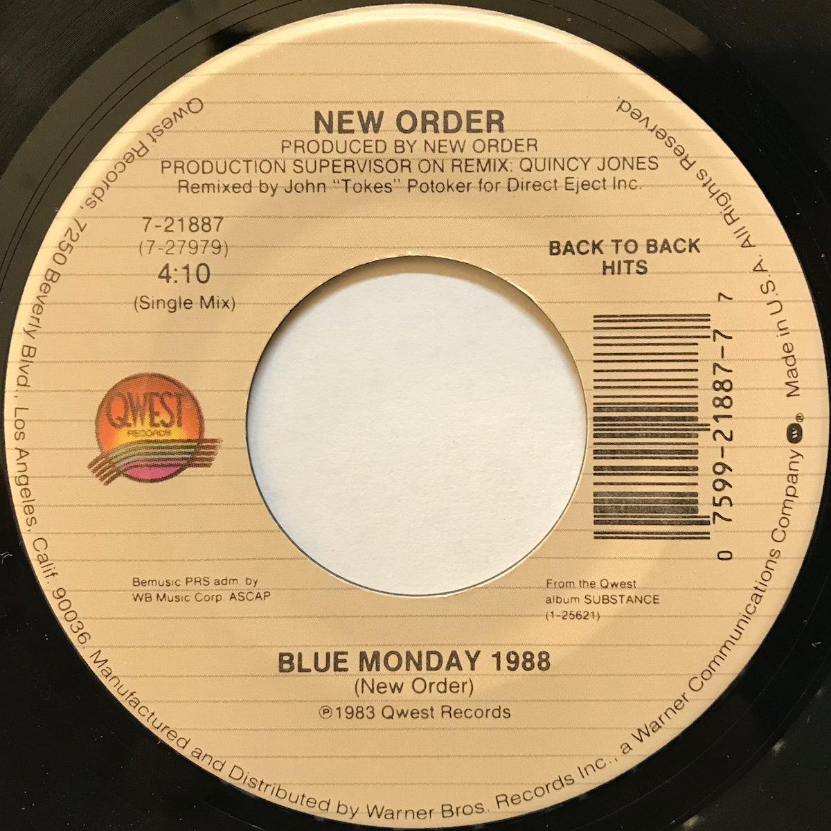 New Order / Blue Monday 1988 | VINYL7 RECORDS