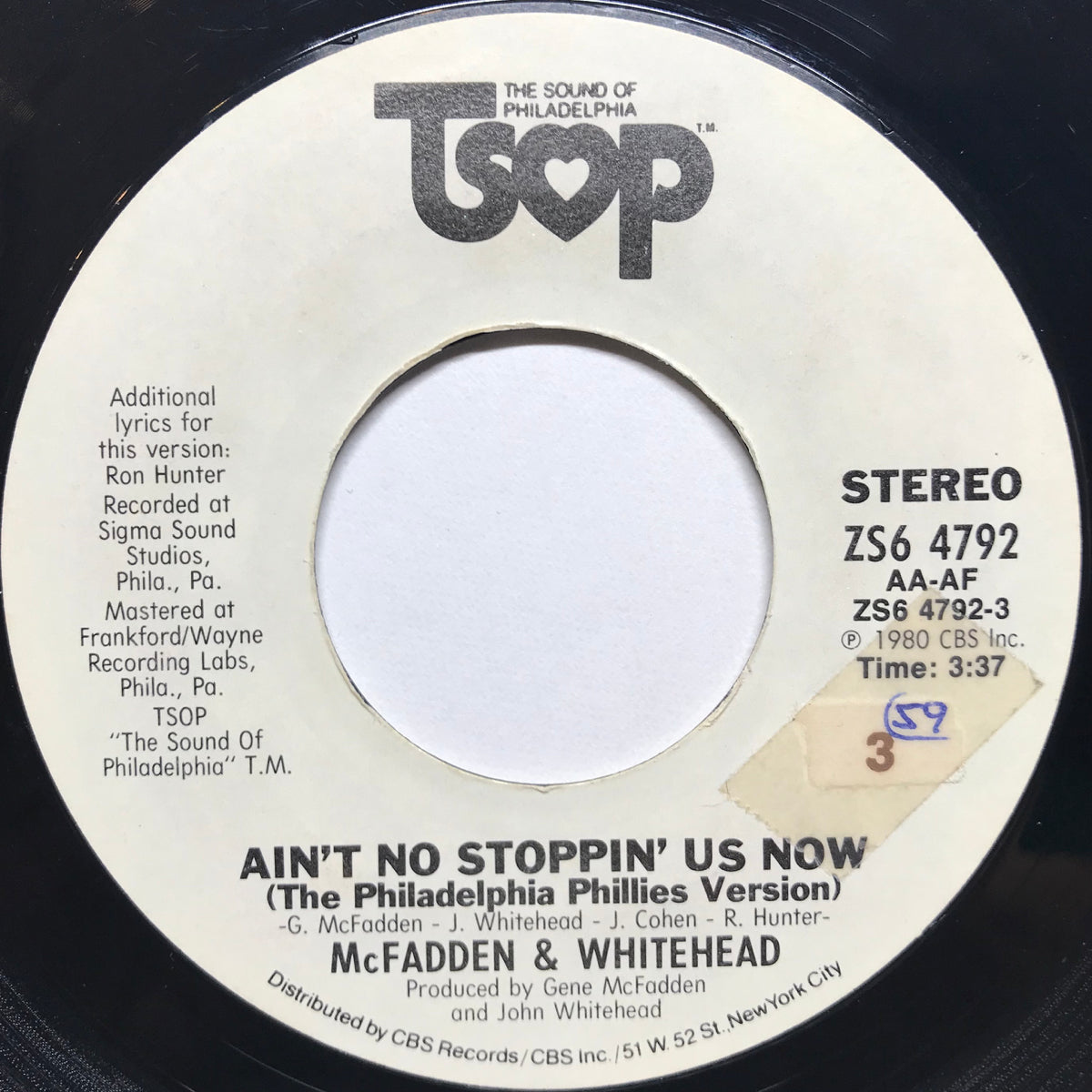 McFadden & Whitehead / Ain't No Stoppin' Us Now(The Philadelphia