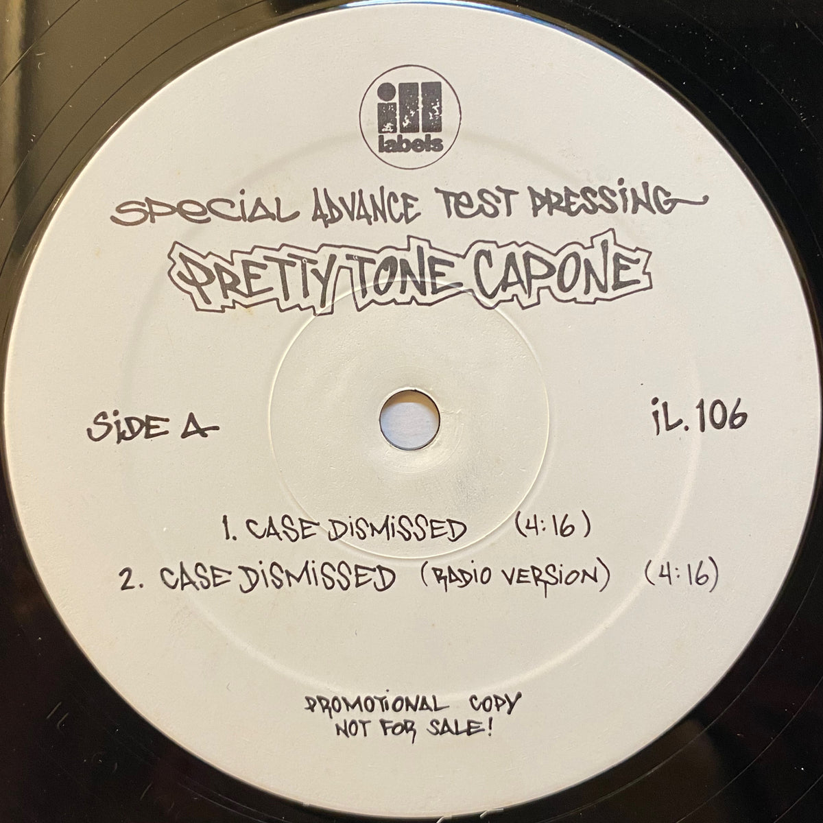 Pretty Tone Capone Case Dismissed レコード Pretty Tone Capone / Case Dismissed | VINYL7 RECORDS