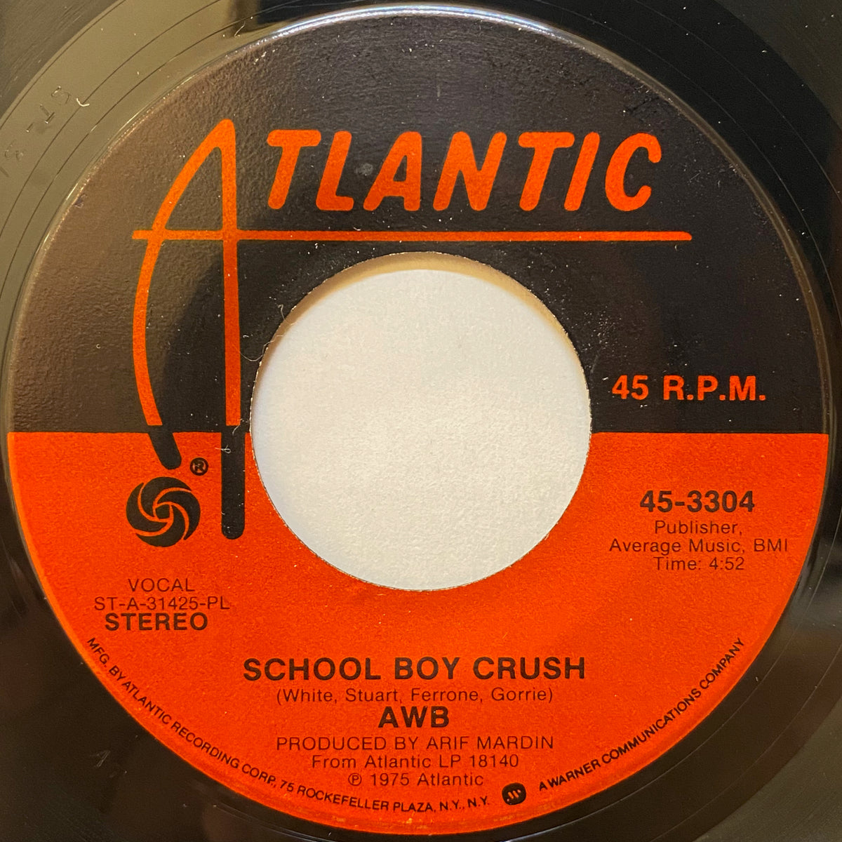 CRUSH withher vinyl レコード AWB / School Boy Crush / Groovin' The Night Away | VINYL7 RECORDS