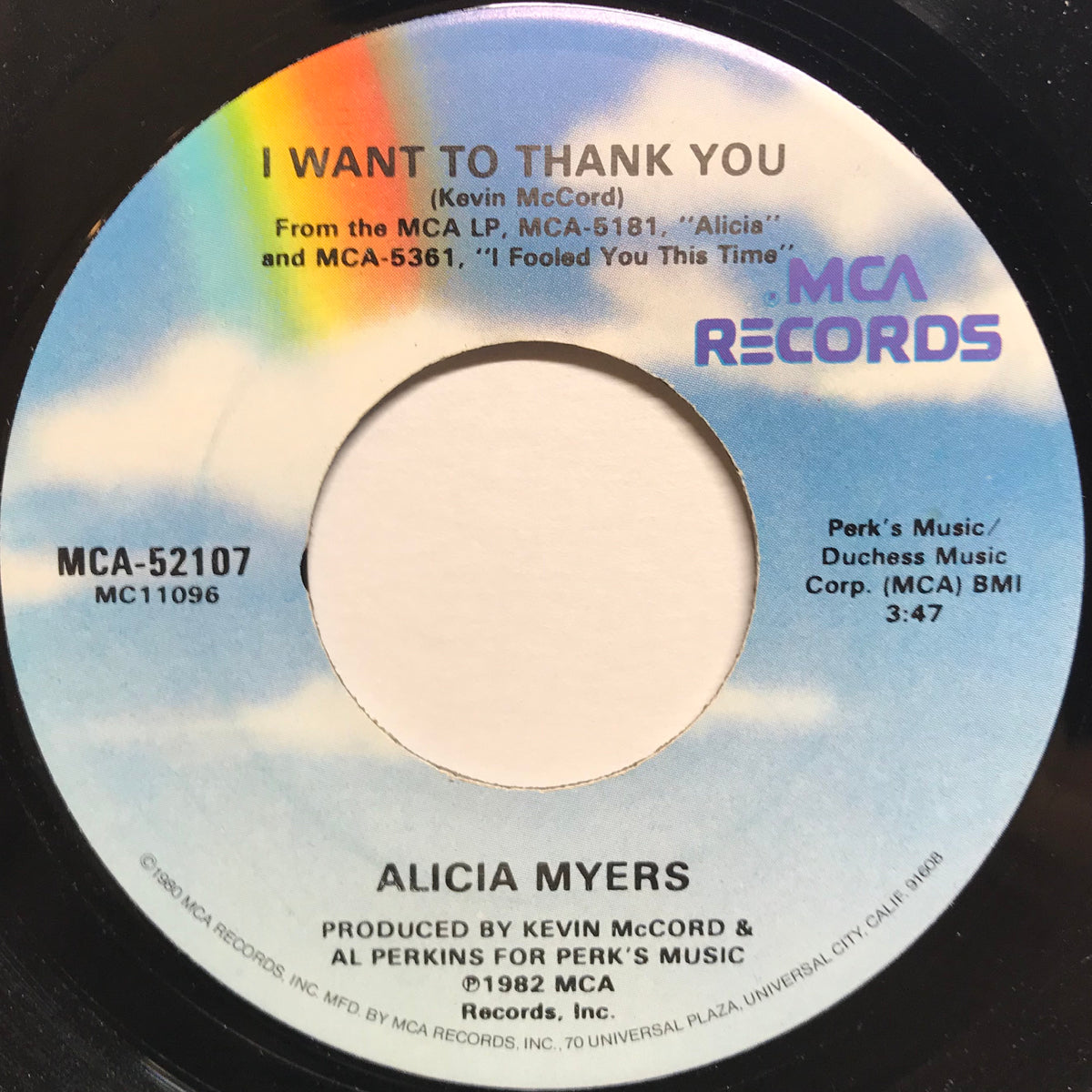 Alicia Myers / I Want To Thank You | VINYL7 RECORDS
