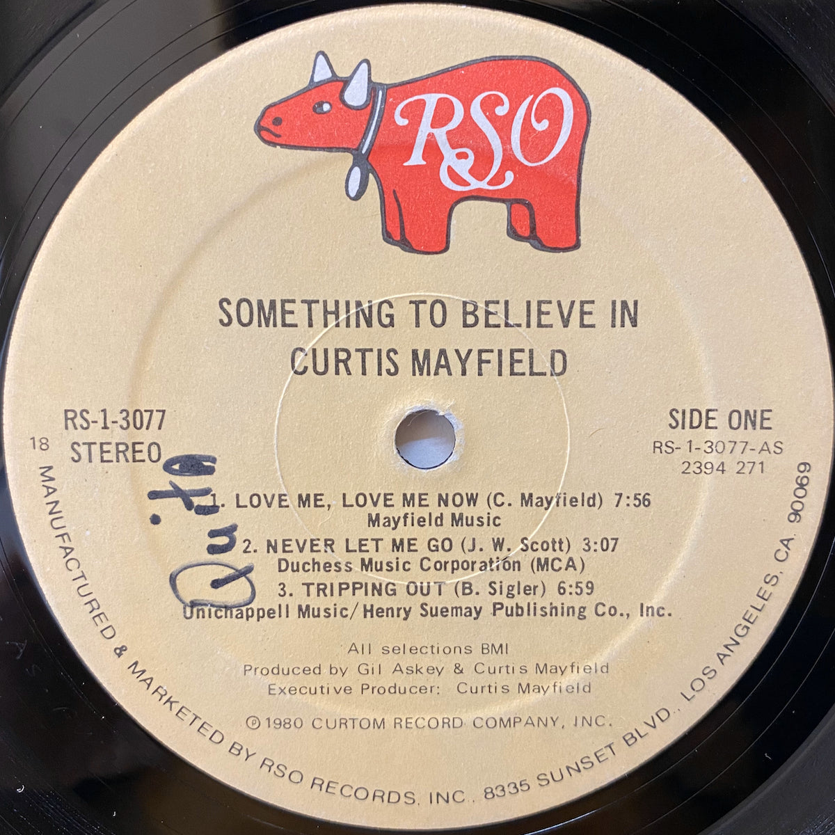 Curtis Mayfield / Something To Beleive In | VINYL7 RECORDS