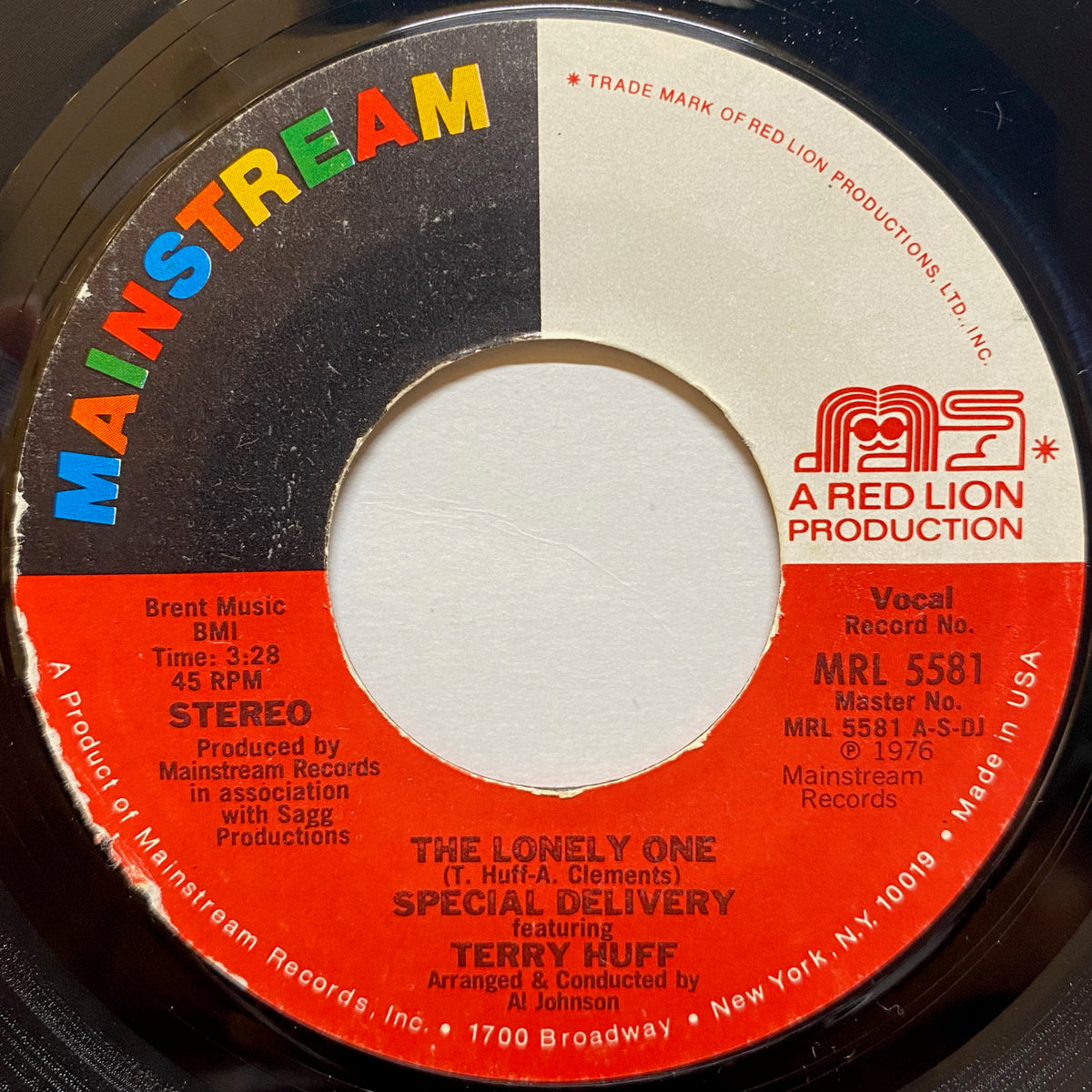 Special Delivery Featuring Terry Huff / The Lonely One | VINYL7