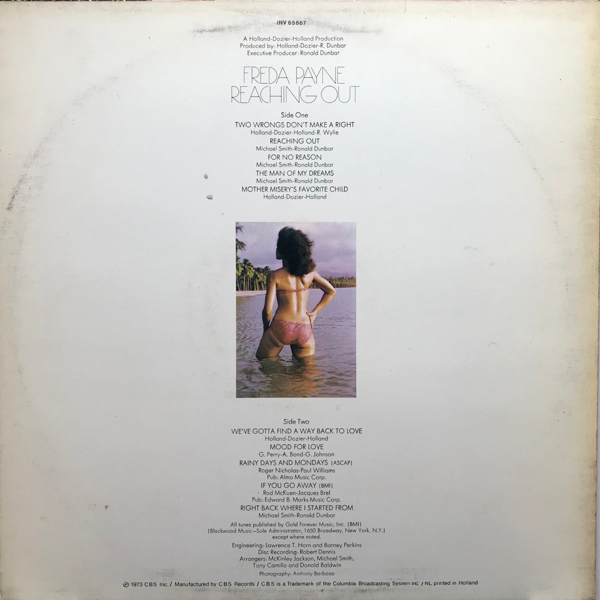 Reaching Out - Freda Payne | VINYL7 RECORDS