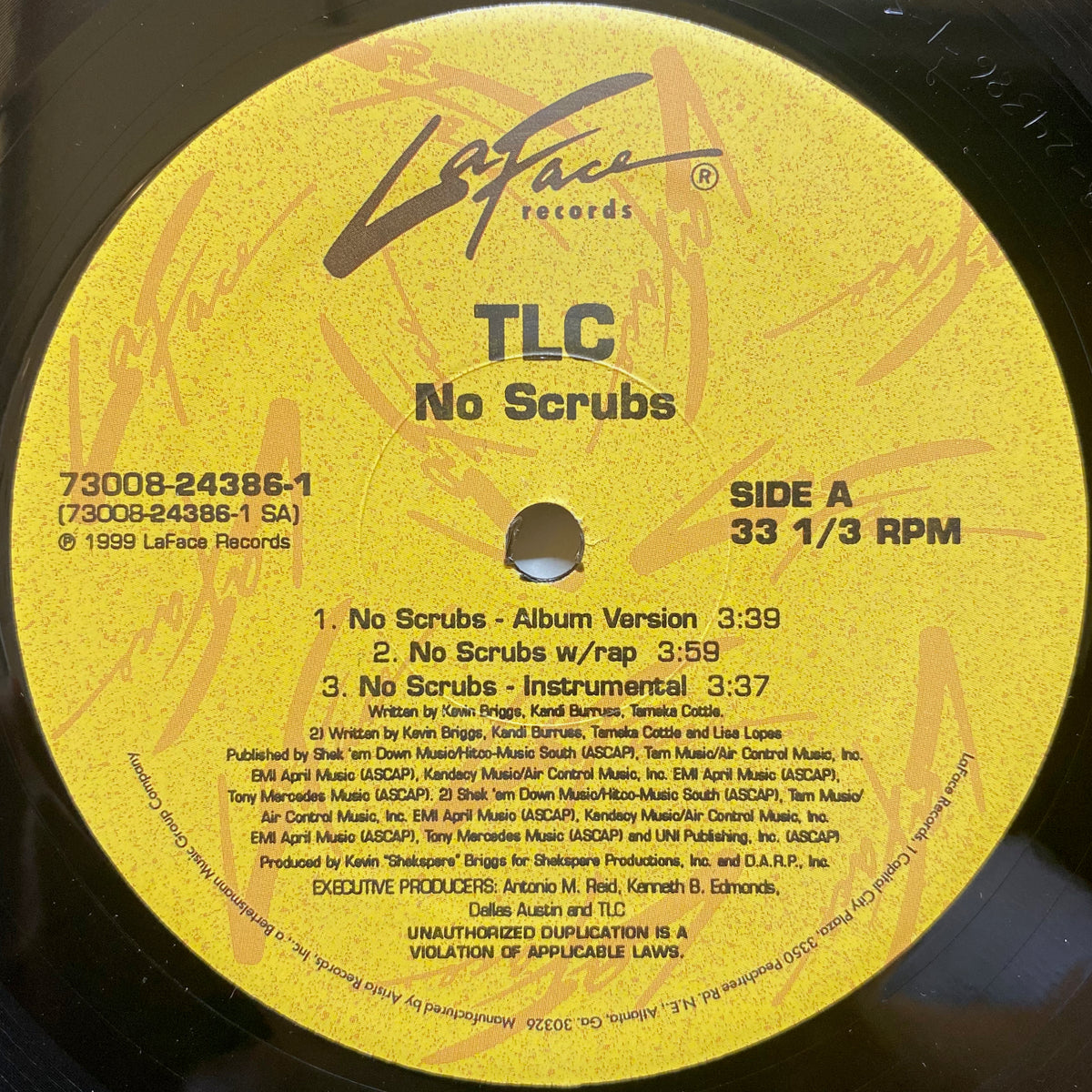 限定即完売！TLC / NO SCRUBS 7インチ！ TLC / No Scrubs | VINYL7 RECORDS