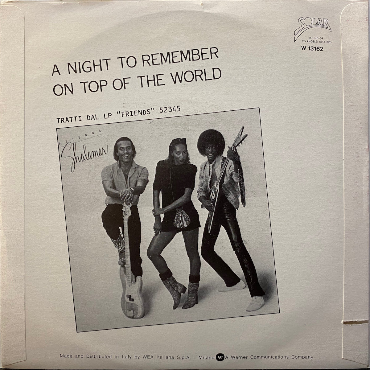 Shalamar / A Night To Remember | VINYL7 RECORDS