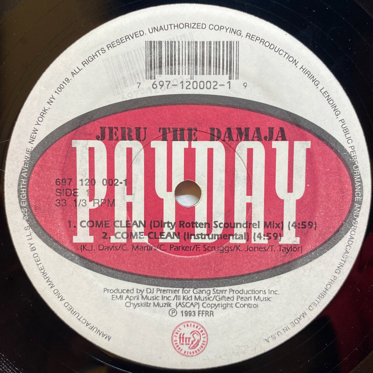 Jeru The Damaja / Come Clean | VINYL7 RECORDS