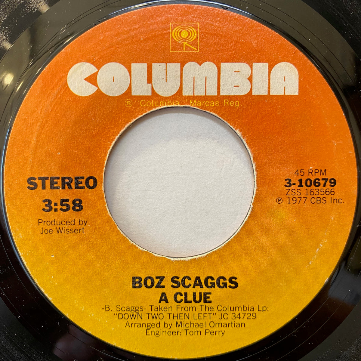 Boz Scaggs / Hollywood | VINYL7 RECORDS