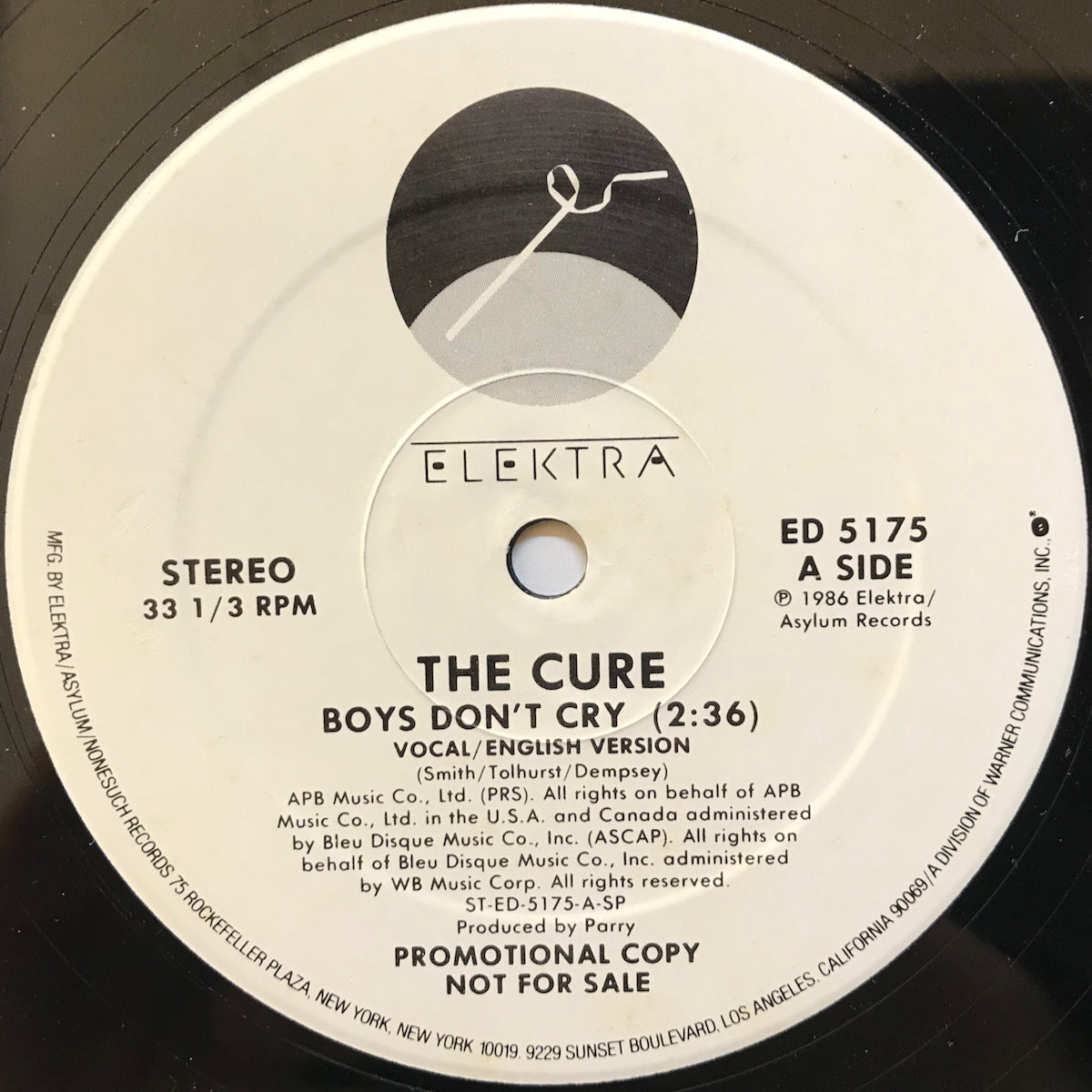 Cure, The / Boys Don't Cry | VINYL7 RECORDS