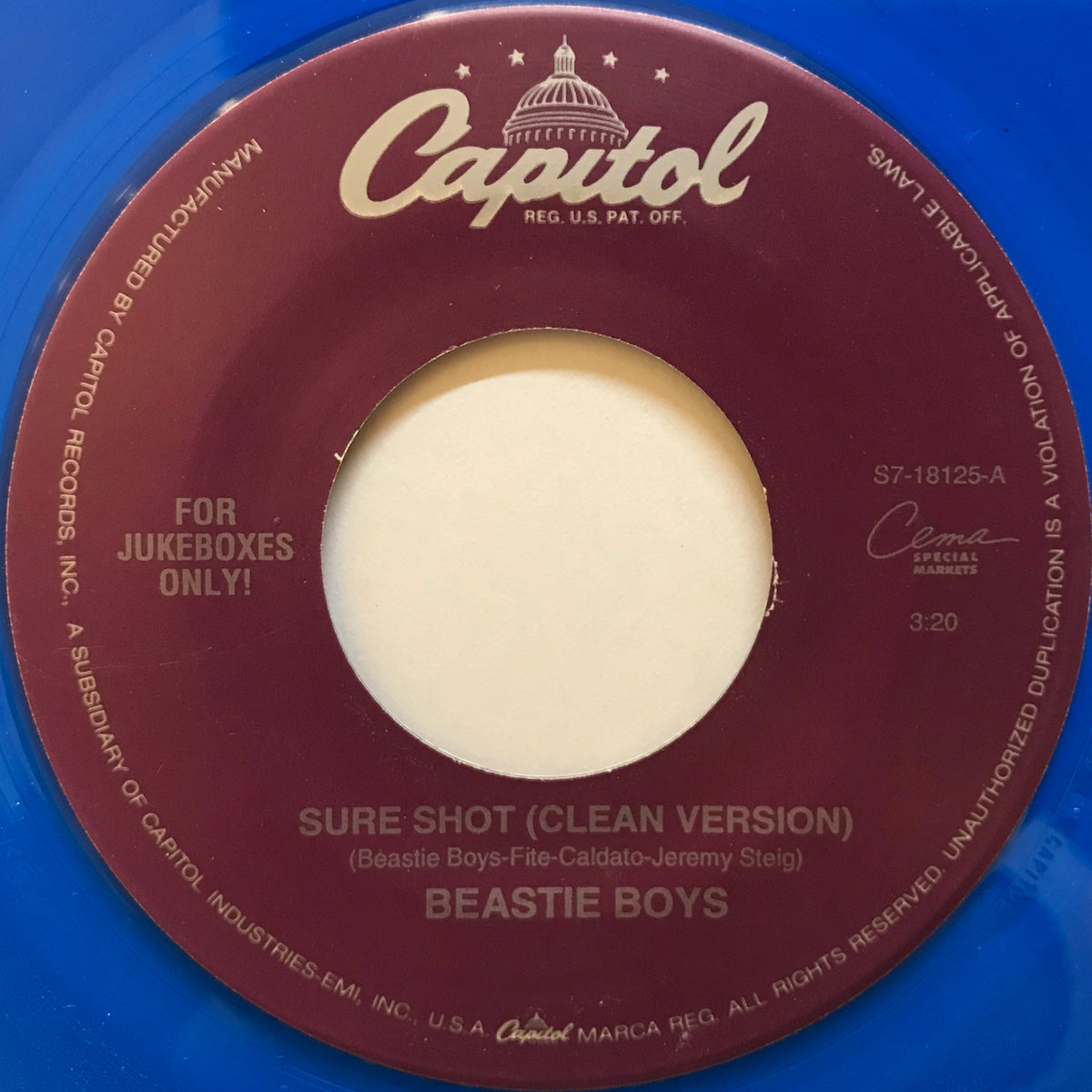 Beastie Boys / Sure Shot(Clean Version) | VINYL7 RECORDS