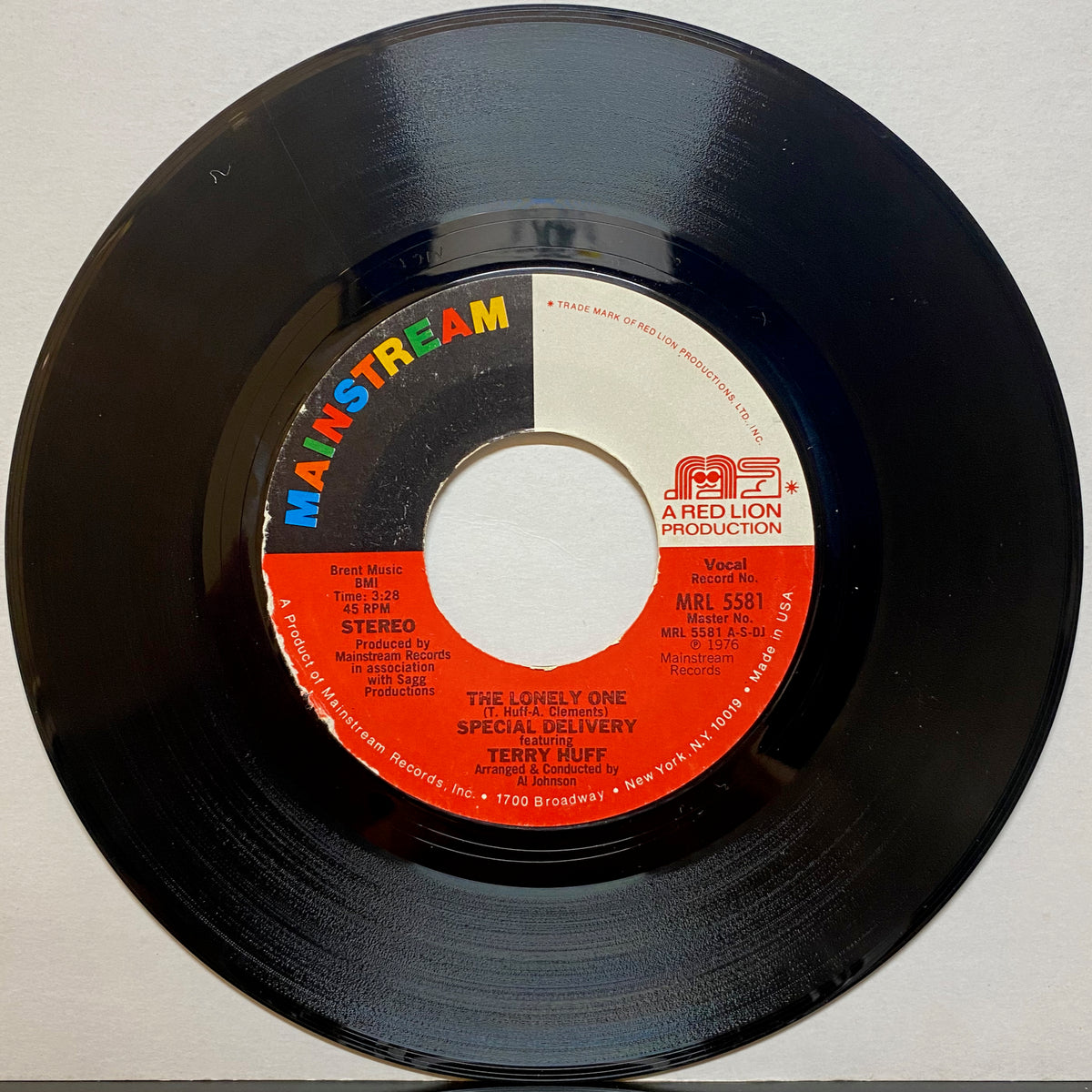 Special Delivery Featuring Terry Huff / The Lonely One | VINYL7