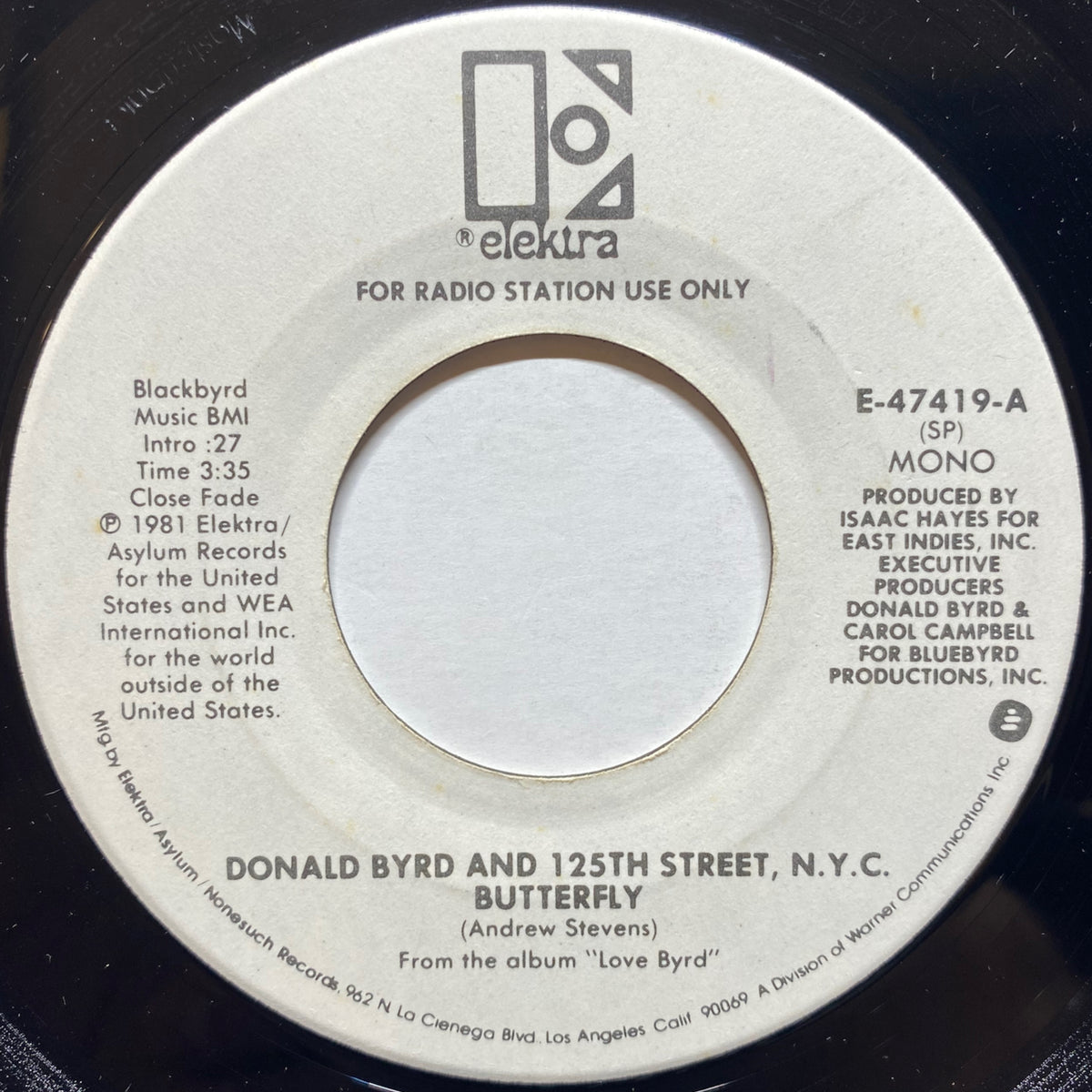 Donald Byrd And 125th Street, N.Y.C. / Butterfly | VINYL7 RECORDS