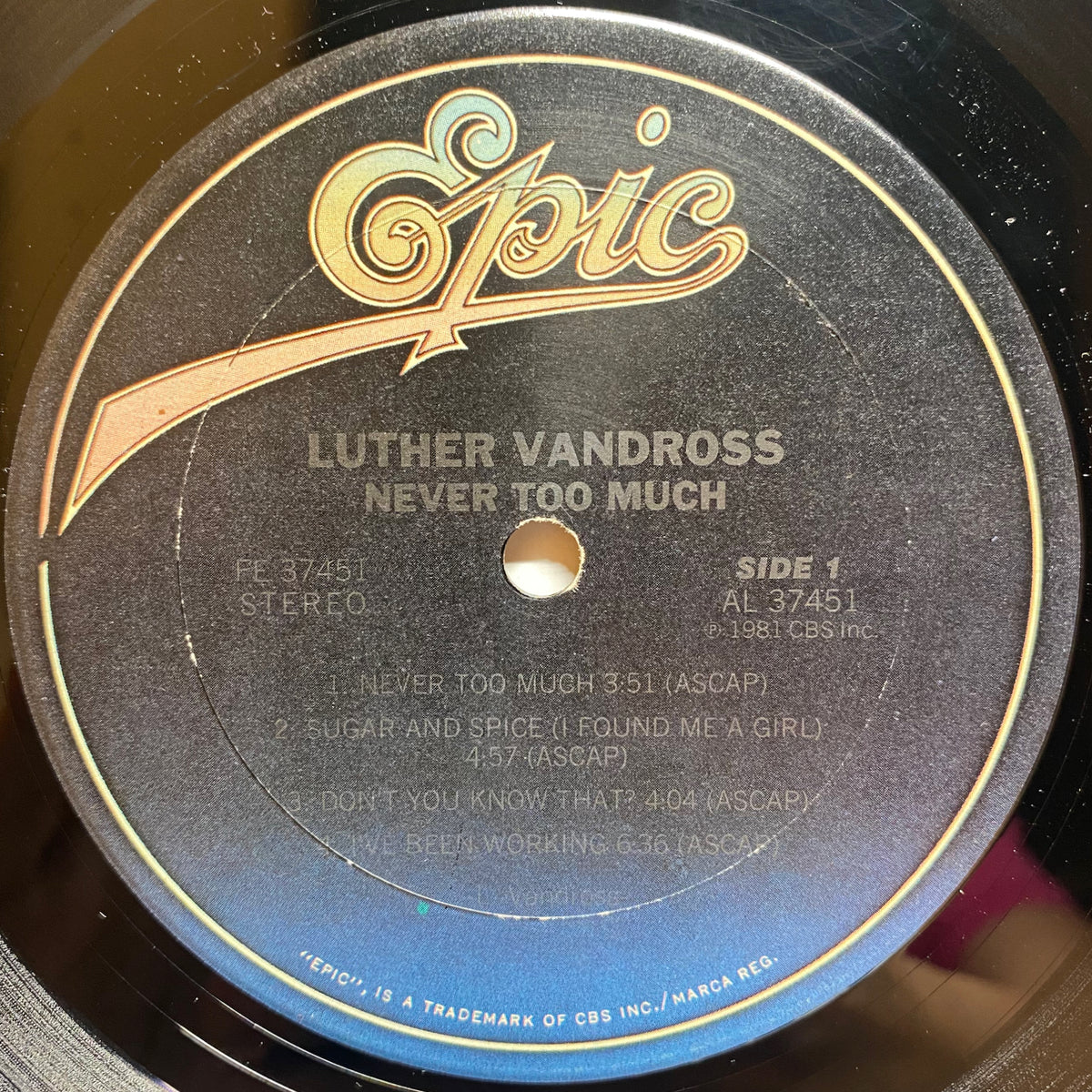 Luther Vandross / Never Too Much | VINYL7 RECORDS