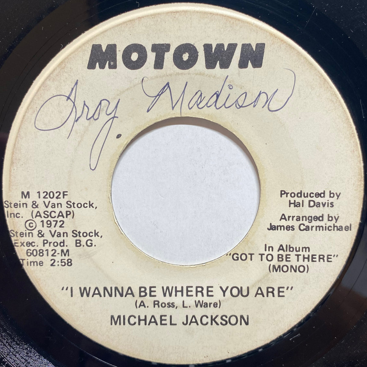 Michael Jackson / I Wanna Be Where You Are | VINYL7 RECORDS