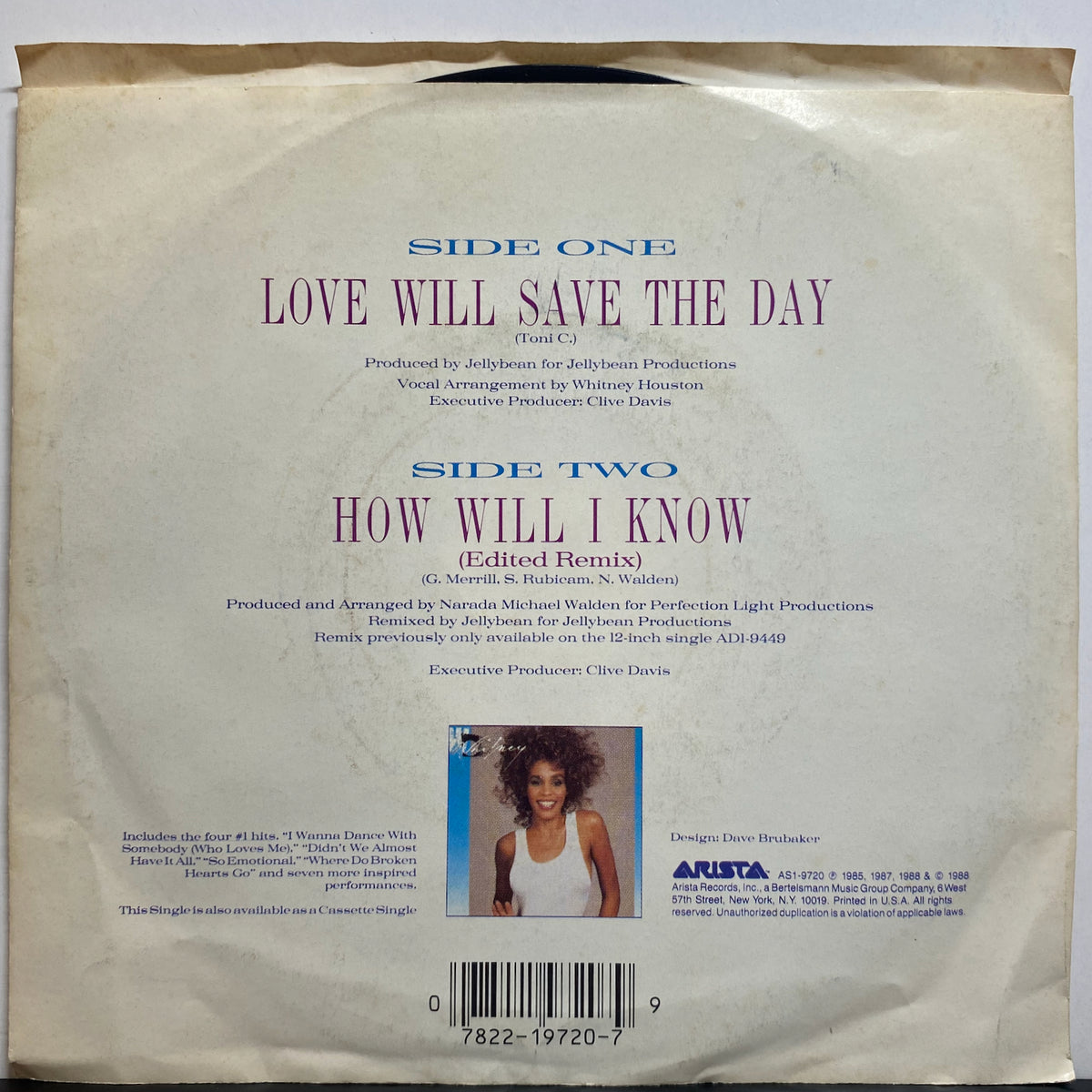 Whitney Houston / Love Will Save The Day | VINYL7 RECORDS