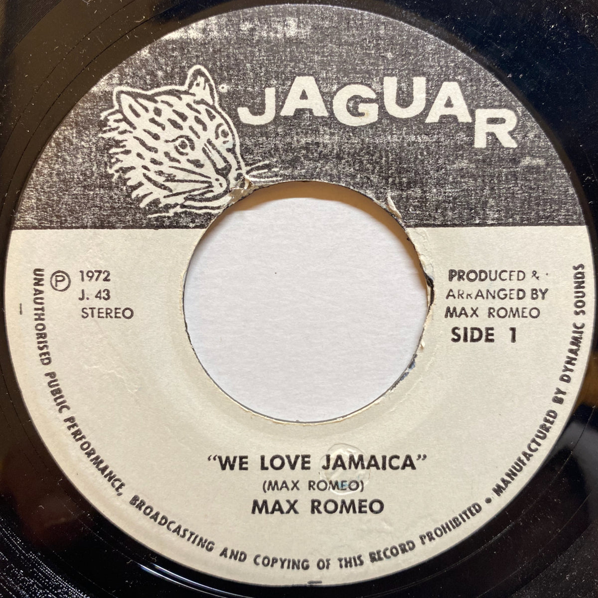 Max Romeo / We Love Jamaica | VINYL7 RECORDS