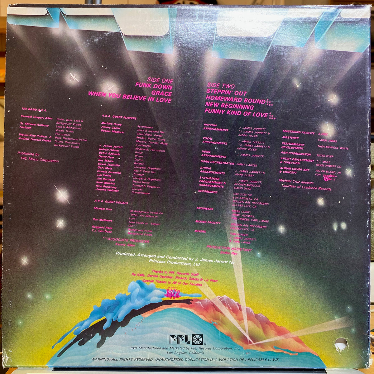 ★ＵＳオリジナル盤★『THE BAND AKA』THE BAND AKA Band AKA, The / The Band | VINYL7 RECORDS