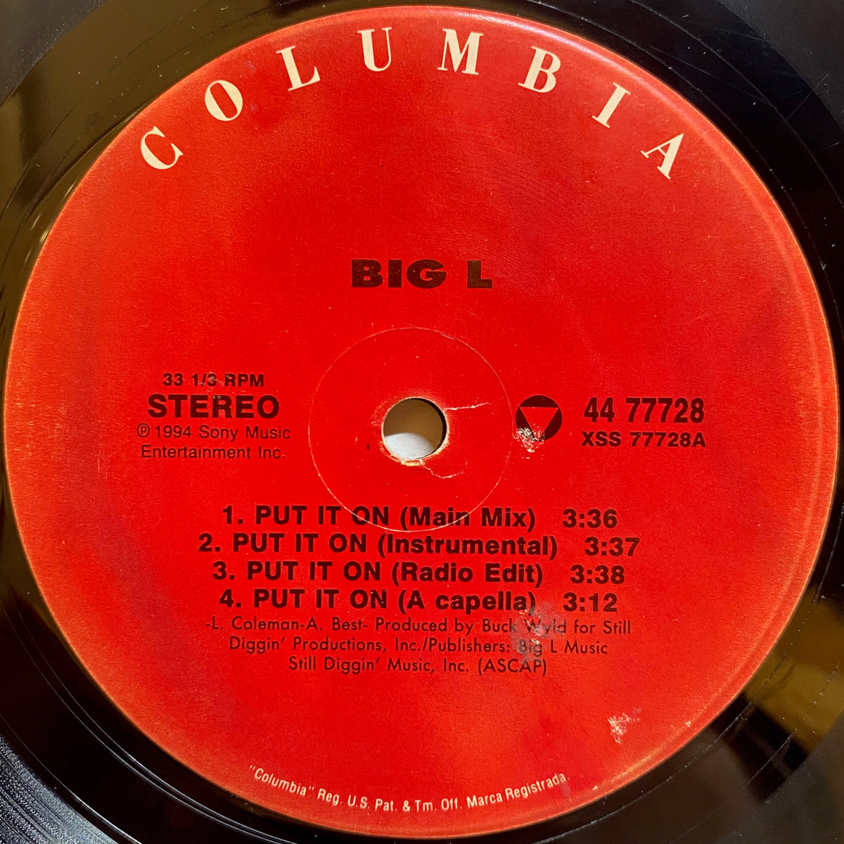 Big L / Put It On | VINYL7 RECORDS