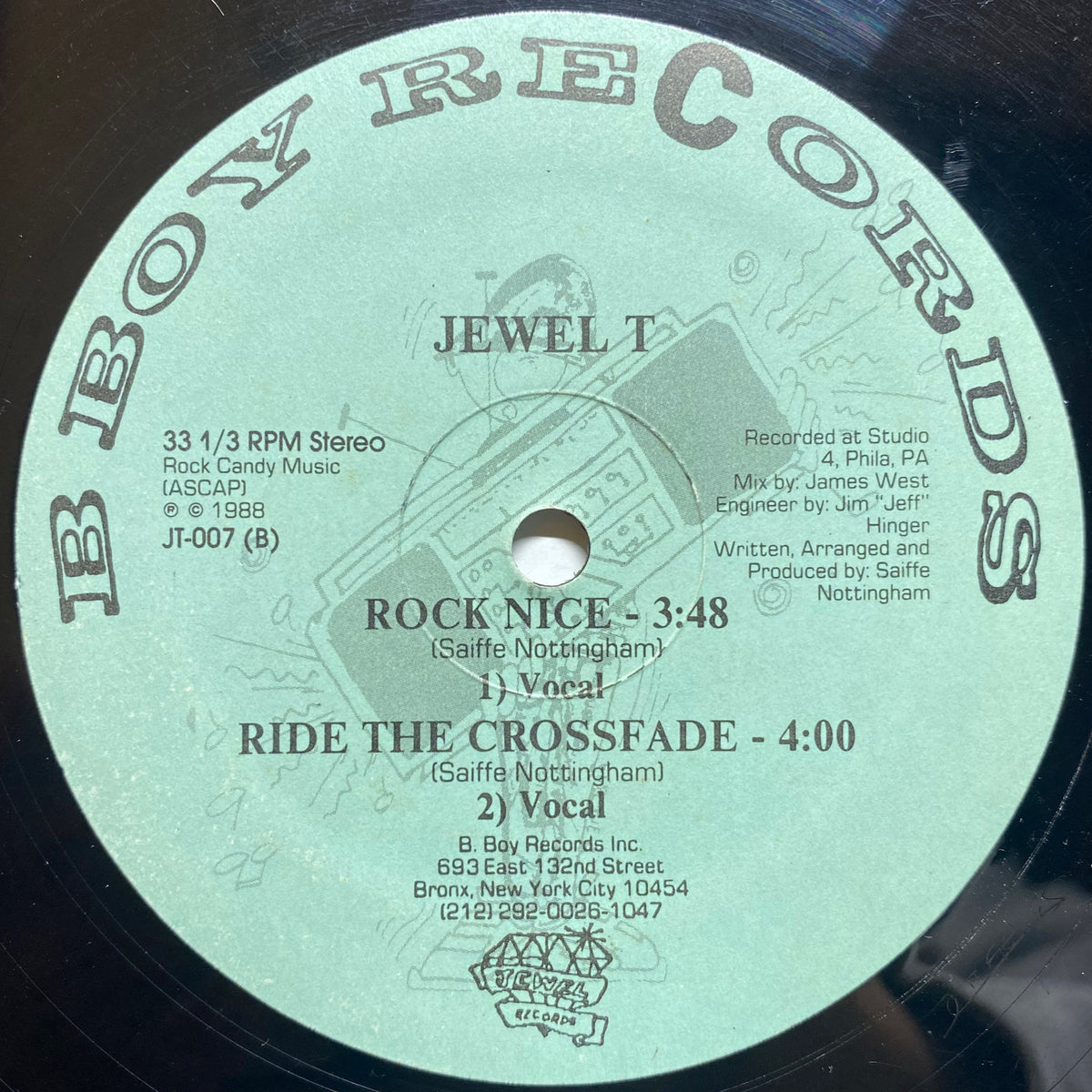Jewel-T - I Like It Loud / Rock Niceオールドスクールラップ