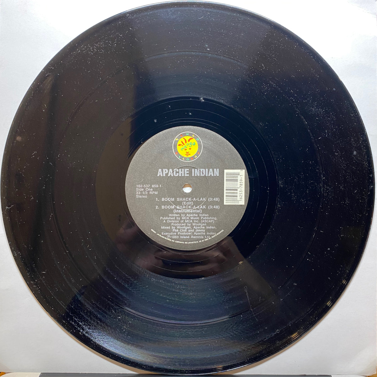 レゲエレコード APACHE INDIANS／BOOM SHACK A-LAK 【公式通販】