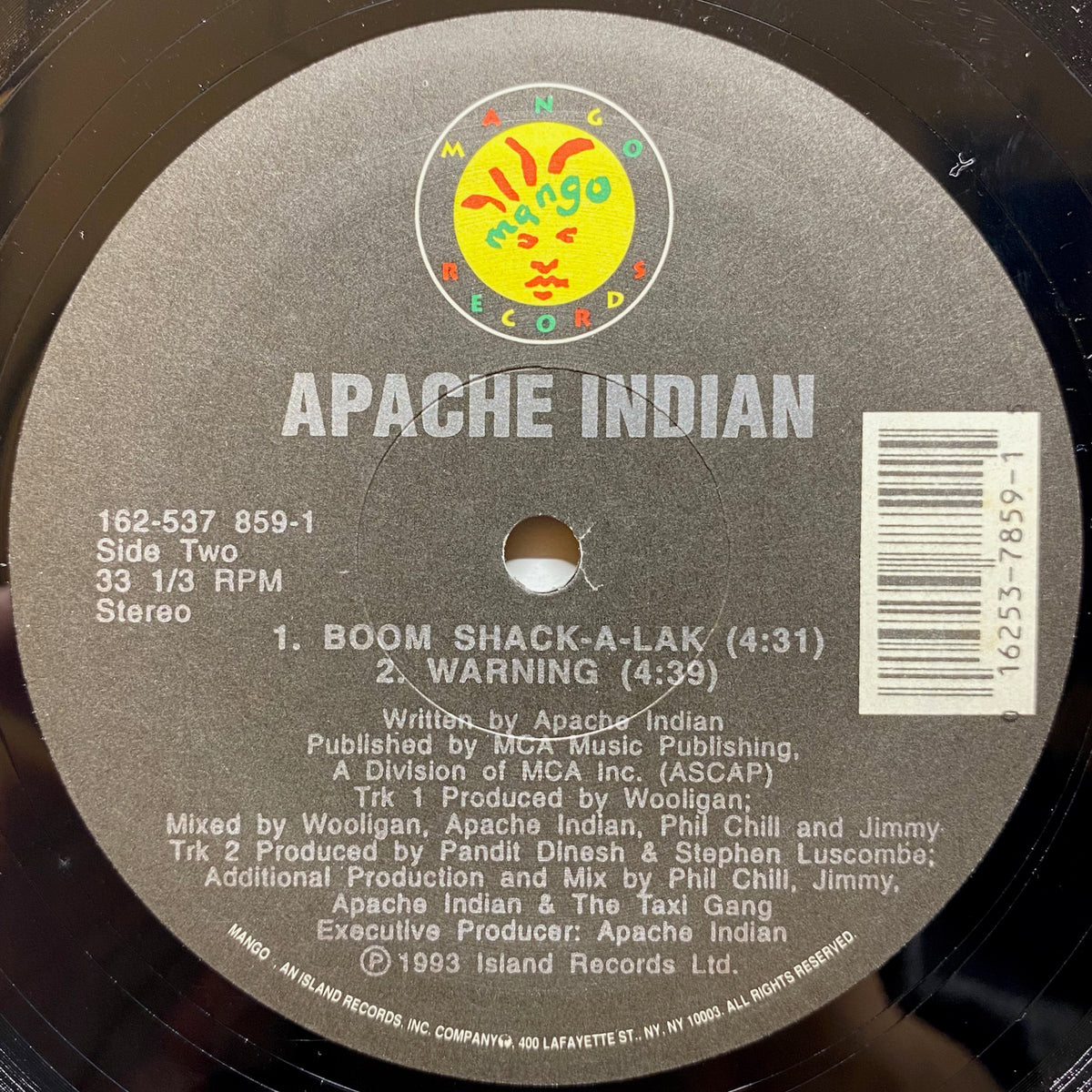 Apache Indian / Boom Shack-A-Lak | VINYL7 RECORDS