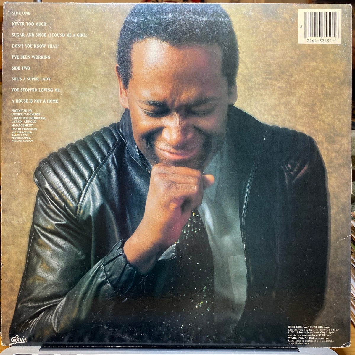 Luther Vandross / Never Too Much | VINYL7 RECORDS