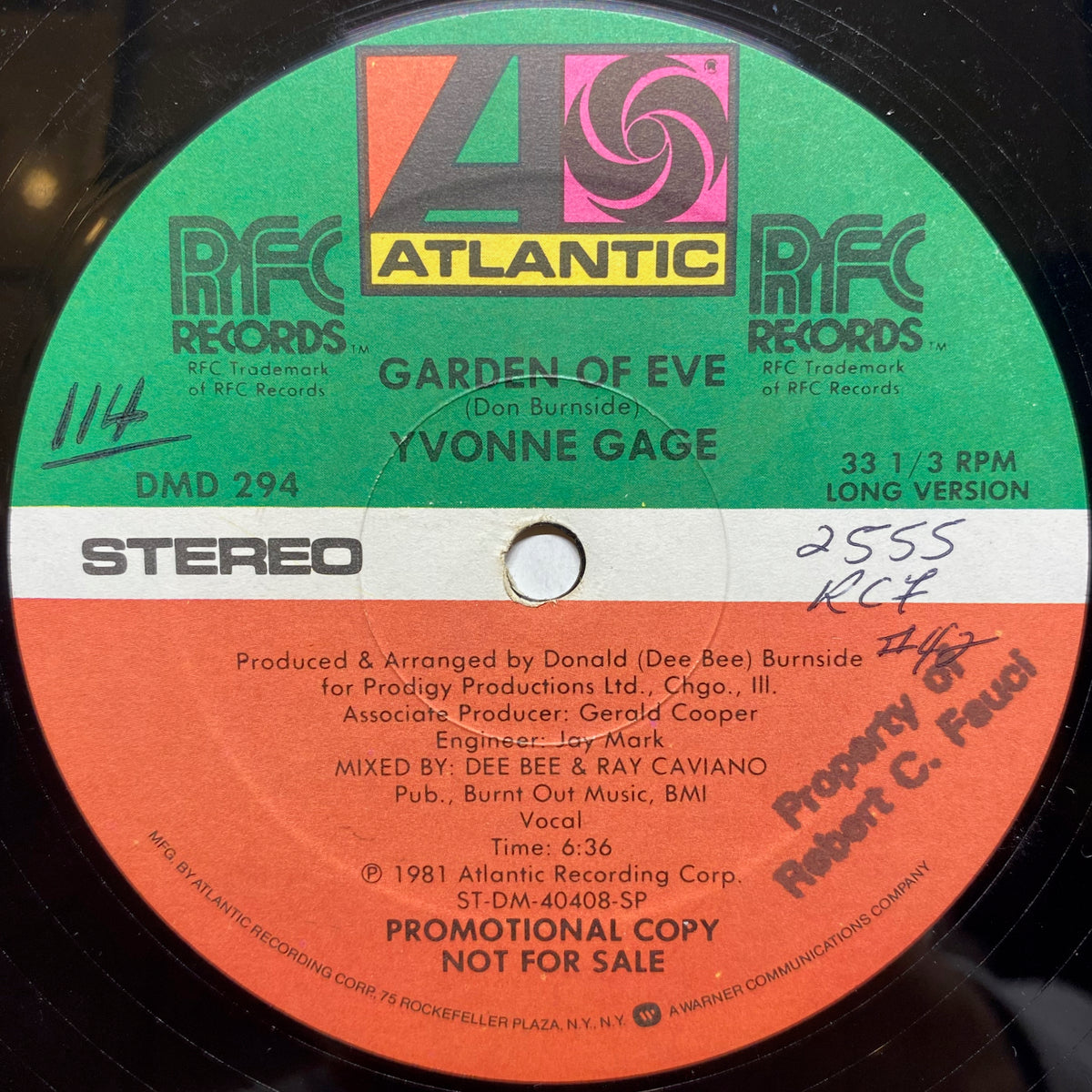 Yvonne Gage / Garden Of Eve | VINYL7 RECORDS