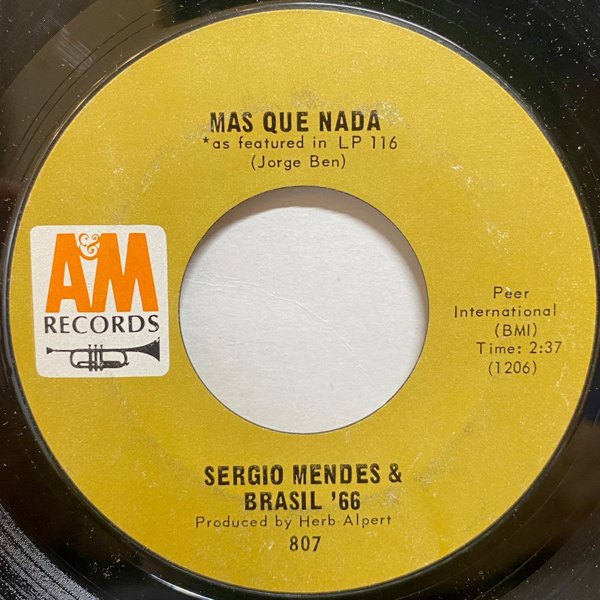 Sergio Mendes & Brasil '66 / Mas Que Nada | VINYL7 RECORDS